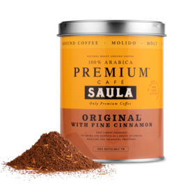 Gemalen Koffie Saula Premium Original & Cinnamon 250 g