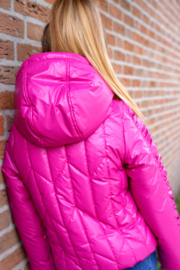 B.Nosy Girls round quilted jacket