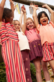 Jubel Jumpsuit streep seersucker - Salsa Sunset