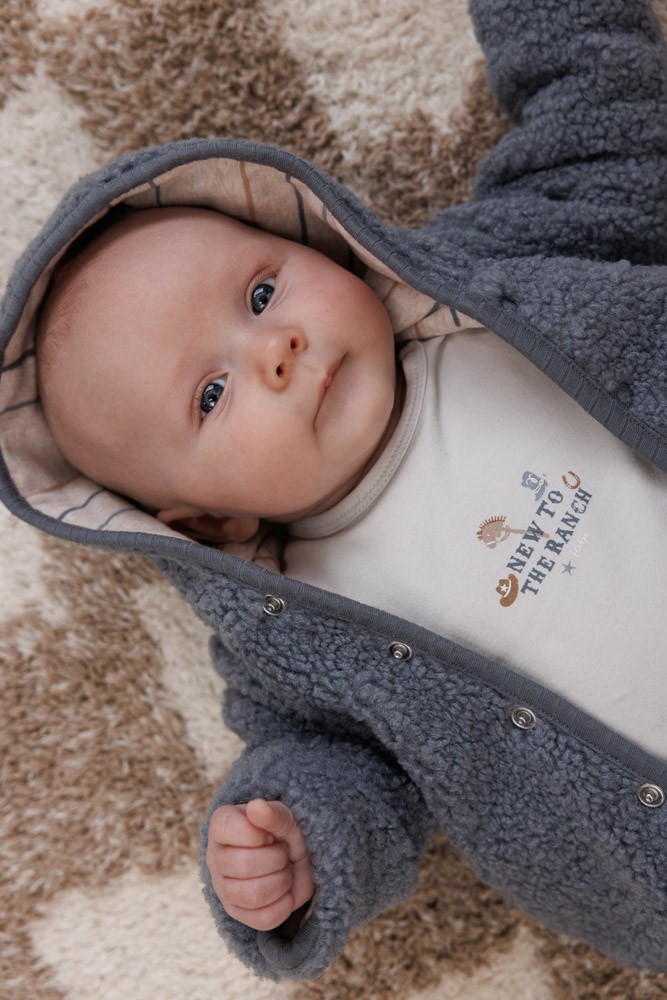 Feetje Bouclé omkeerbaar jasje met capuchon - Howdy