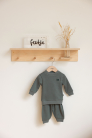 Feetje Pyjama wafel Sea Green- Family edition