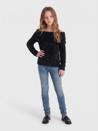 ONLY KOGPIUMO GLITTER L/S COLD SHOULDER KNT