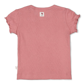 Feetje T-shirt ajour rib - Lovebug