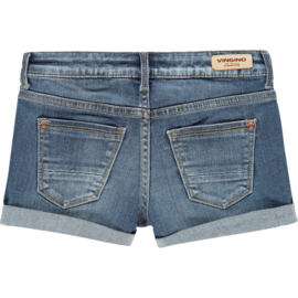 Vingino DAMARA  Short mid blue wash/dark used