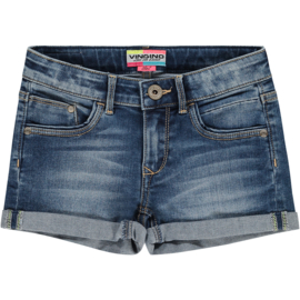 Vingino DAMARA  Short mid blue wash/dark used