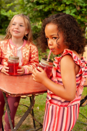 Jubel Jumpsuit streep seersucker - Salsa Sunset