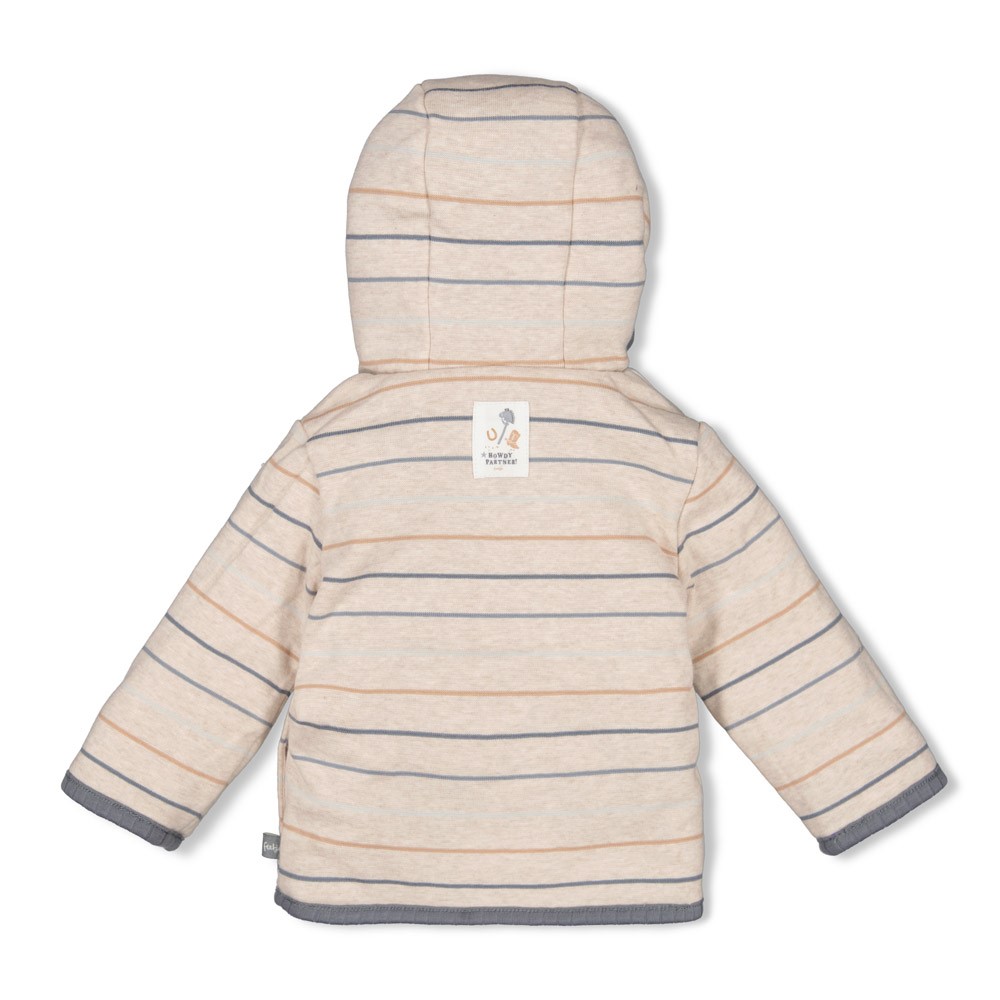 Feetje Bouclé omkeerbaar jasje met capuchon - Howdy