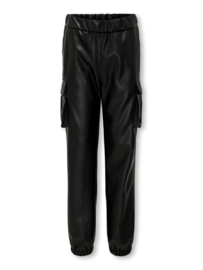 ONLY KOGHEIDI FAUX LEATHER TRACKPANTS