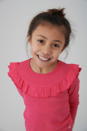 Jubel Longsleeve ruches Roze - Girls Club