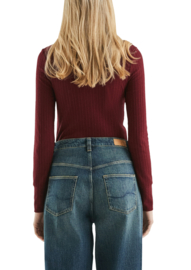 QS Shirt 2172781 Bordeaux D37