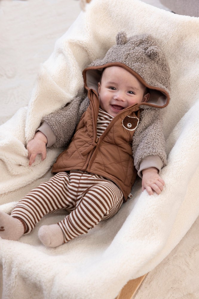 Feetje Bouclé jasje met capuchon - Wild World