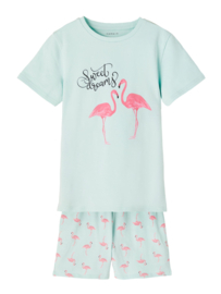NKFNIGTSET S/S short Flamingo