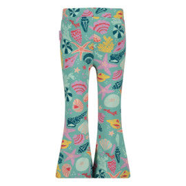 Jubel Flared broek AOP - Lazy Lagoon