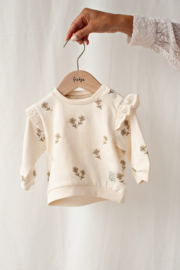 Feetje Sweater AO embroidery relaxed fit - Let Your Dreams Blossom