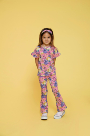 Jubel Flared broek AOP - Rolling into Spring