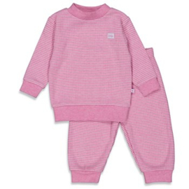 Feetje Pyjama wafel - Roze Melange