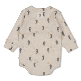 Feetje Wikkelromper rib AOP - Sea Sweeties