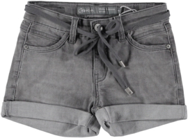 Geisha  Shorts joggdenim + drawstring Grey denim