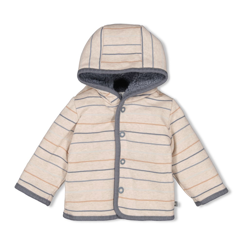 Feetje Bouclé omkeerbaar jasje met capuchon - Howdy