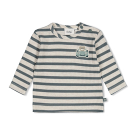 Feetje Longsleeve rib met streep - Beep Beep