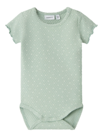 Name it NBFHADOT Romper Silt Green