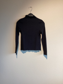 Geisha Top col fancy rib