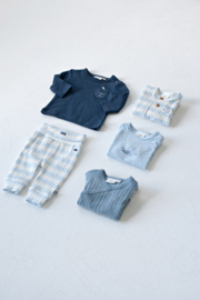 Feetje Broek rib met streep - Blue Ocean