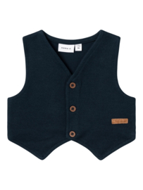 Name it NBMROBINO WAISTCOAT Dark sapphire