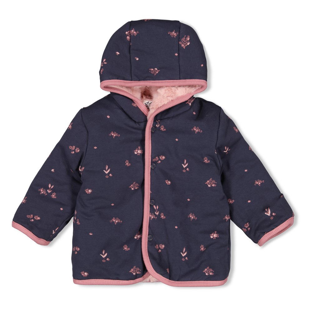 Feetje Omkeerbaar fake fur jasje met capuchon - Swanlake