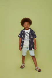 Sturdy Overhemd k/m AOP mousseline - Lagoon Legends