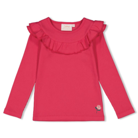 Jubel Longsleeve ruches Roze - Girls Club