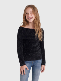 ONLY KOGPIUMO GLITTER L/S COLD SHOULDER KNT