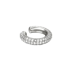 Zilverkleurige earcuff
