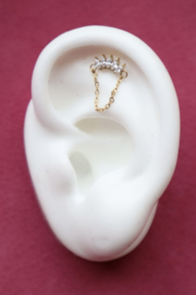 Helix labret met kettinkje