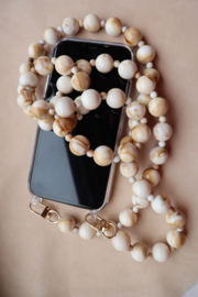 Phone chain - creme