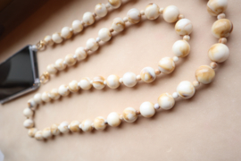 Phone chain - creme