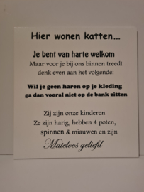 Hier wonen katten