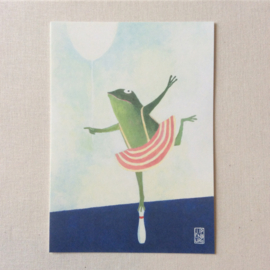 Postkaart A6 | Birthday Frog | 1 stuk