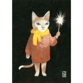 Postkaart A6 | Christmas Cat | 1 stuk