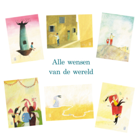 Postkaart A6 | Alle wensen van de wereld | 6 x 1 stuks