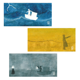 Postkaart lang | Journey Combi | 3 x 2 stuks