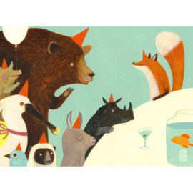 Postcard A6 | Animal Birthday | 1 card