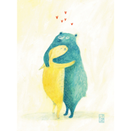 Postcard A6 | Big Hug | 5 cards