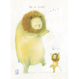 Postkaart A6 |  Be a Lion! | 5 stuks