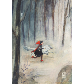 Postkaart A6 | Little Red Riding Hood | 5 stuks