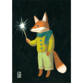 Postkaart A6 | Christmas Fox | 1 stuk