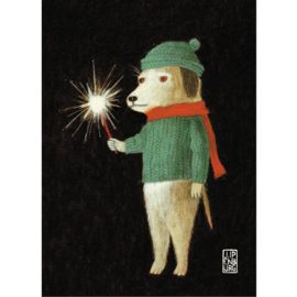 Postkaart A6 | Christmas Dog | 1 stuk