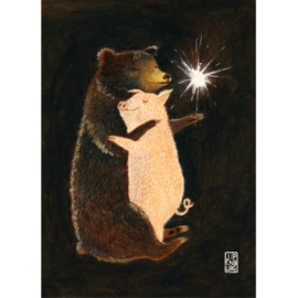 Postkaart A6 | Christmas Bear Hug | 1 stuk