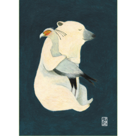 Postkaart A6 | Big Hug Polar Bear | 5 stuks