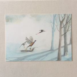 Postkaart A6 | Birds and Trees | 1 stuk